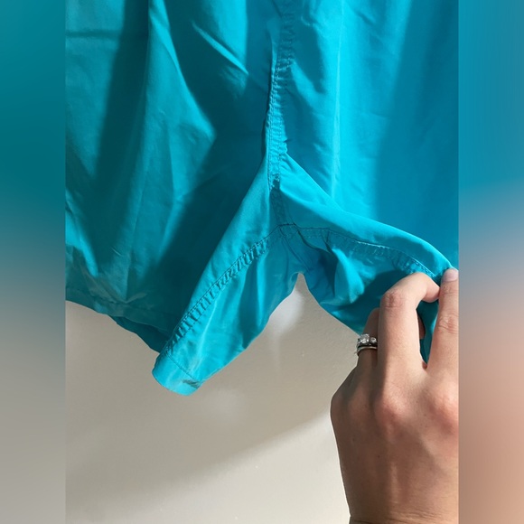 Vintage Polo Ralph Lauren Size L Blue Swim Trunks Yellow Polo Pony Logo - Picture 3 of 11